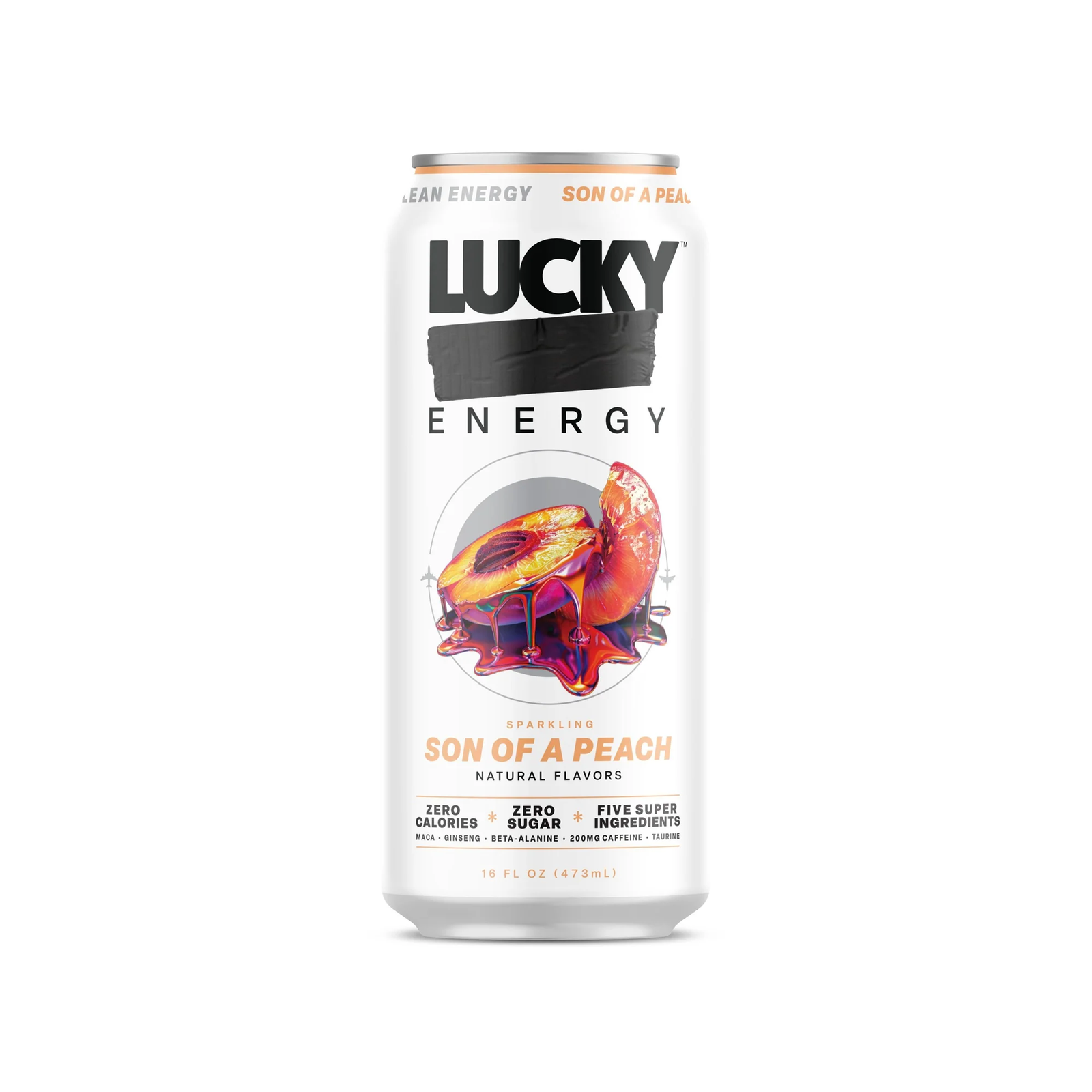 lucky energy 16 oz peach lucky energy 16 oz peach