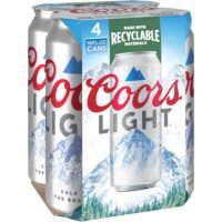 coors light 16 oz 4 pkt can